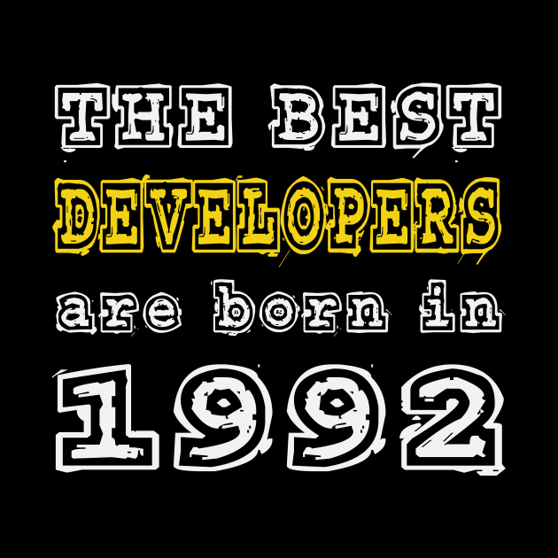 The Best Developers Are Born In 1992 by cualumpane