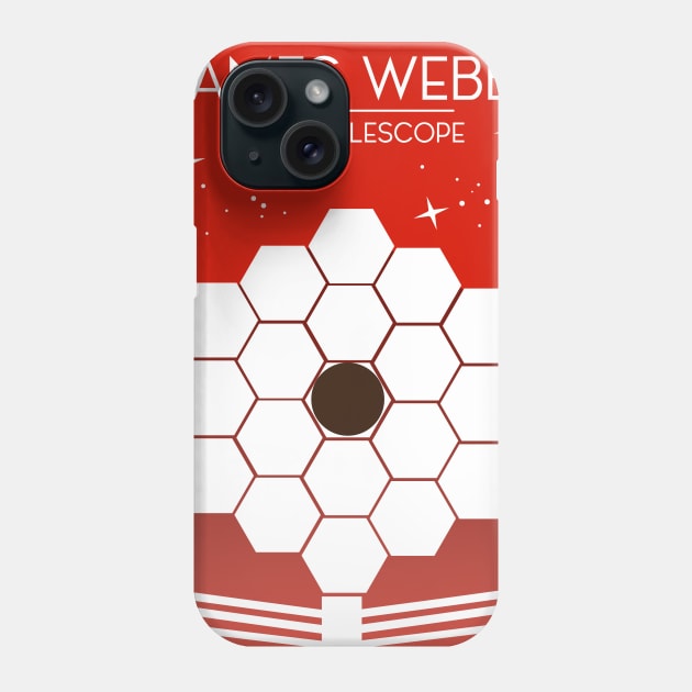 James Webb Space Telescope space art Phone Case by nickemporium1