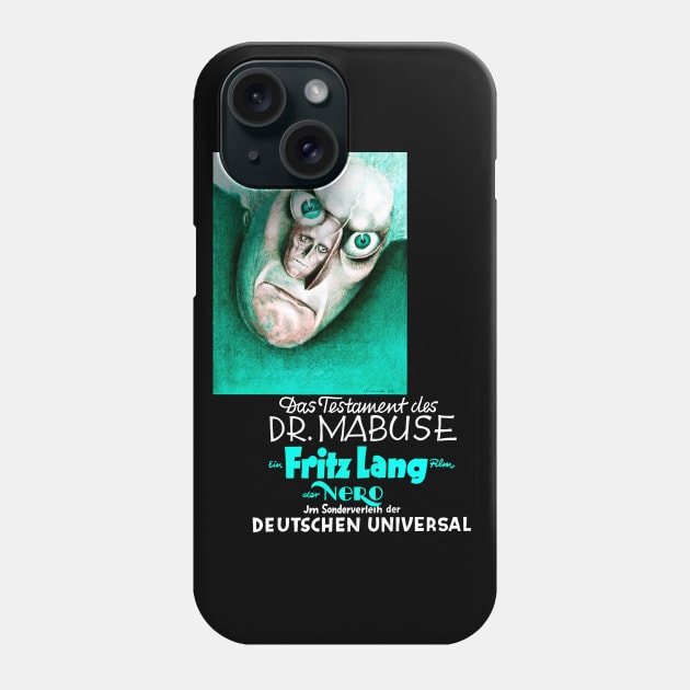 The Testament of Dr Mabuse Phone Case by Scum & Villainy