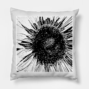 Digital Rendering of a Sunflower Pillow