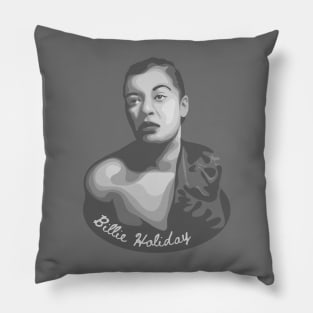 Billie Holiday Portrait Pillow