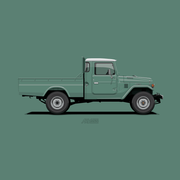 Land Cruiser FJ45 Pick Up Green by ARVwerks