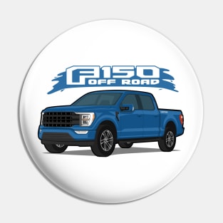 Car truck off road  f-150 blue Pin