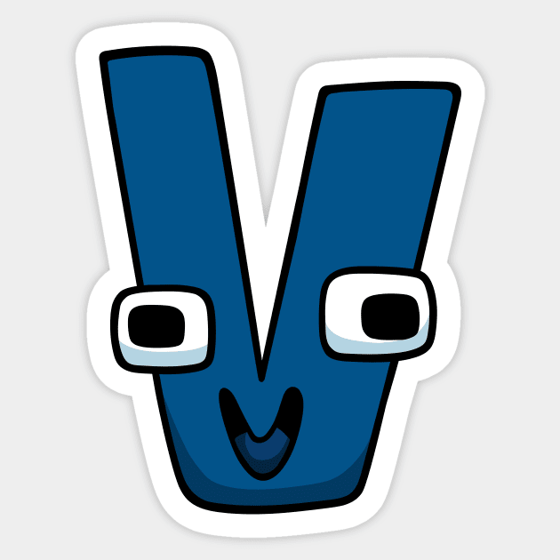 V, Alphabet Lore - Alphabet Lore - Sticker