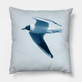 Monochrome - Black Headed Gulls Pillow