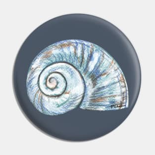 Blue seashell Pin