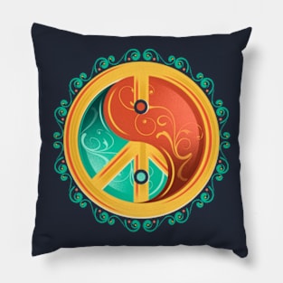 Yin Yang Peace Pillow