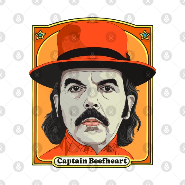 Captain Beefheart  - Retro Original Fan Illustration by DankFutura