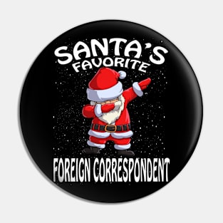 Santas Favorite Foreign Correspondent Christmas Pin