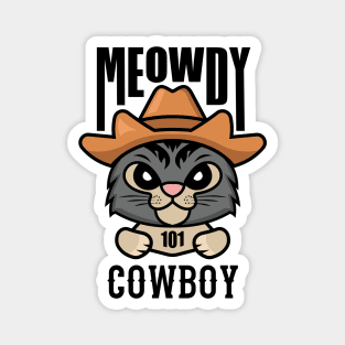 Meowdy Cowboy Magnet