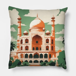 Kanpur India Vintage Tourism Travel Pillow