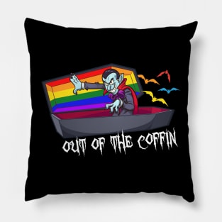Funny Pride Vampire LGBT Halloween Pillow