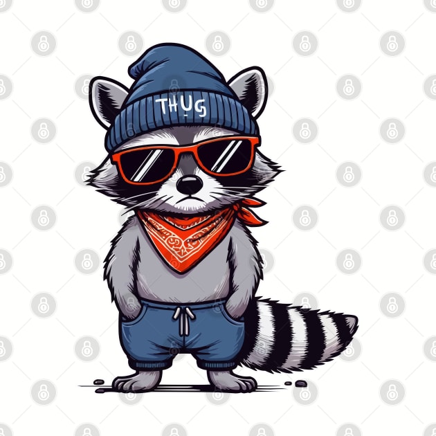 Thug raccoon Life by fikriamrullah