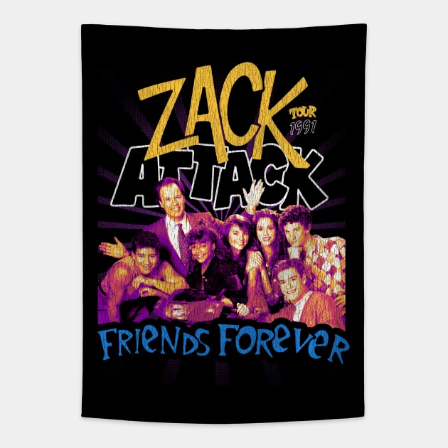 Zack Attack Friends Forever Tapestry by Permisarsi