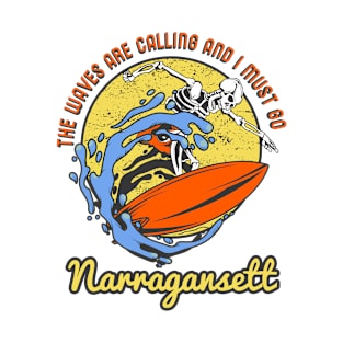 Narragansett skeleton surfer T-Shirt