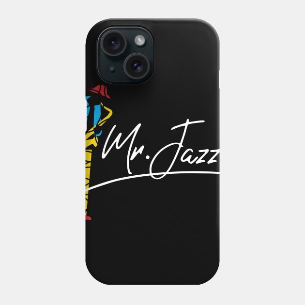 Mr. Jazz Modern Artistic Concept Phone Case by jazzworldquest