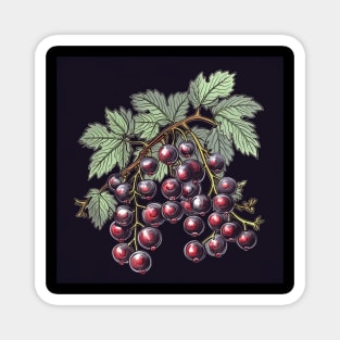 Blackcurrant drawing Magnet