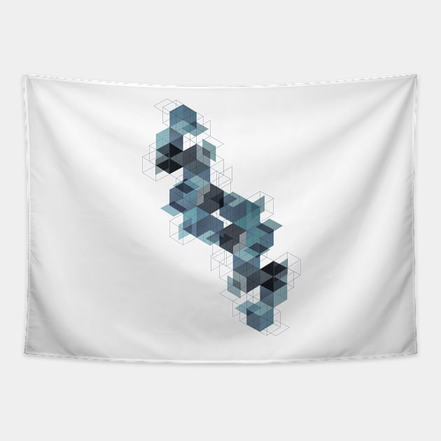 cube architecture Tapestry by bobyberto