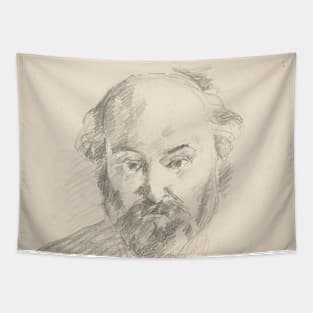 Portrait of the Artist by Paul Cezanne Tapestry