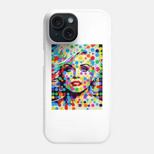 Abstract pop art style woman portrait Phone Case