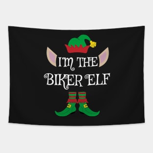 I'm The Biker Christmas Elf Tapestry