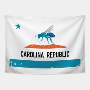 Cali-Lina / Caro-Fornia Flag Hornet shirt Tapestry