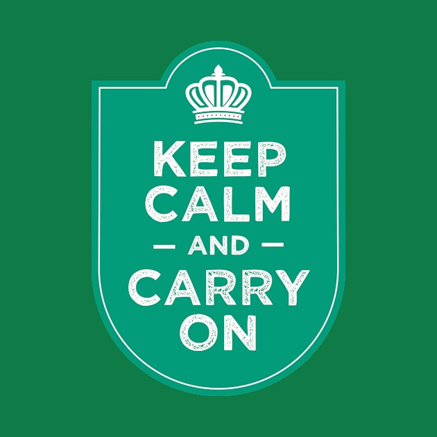 Keep calm and carry on by TompasCreations