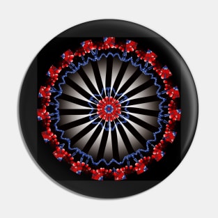 Red and blue Pin