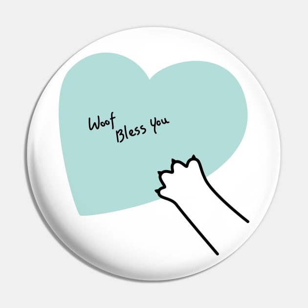 Woof Bless You Pin by Attapet Original