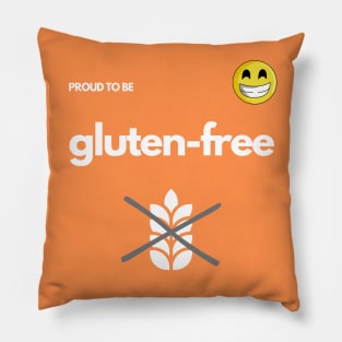 Proud To Be Gluten-Free - Orange Pillow