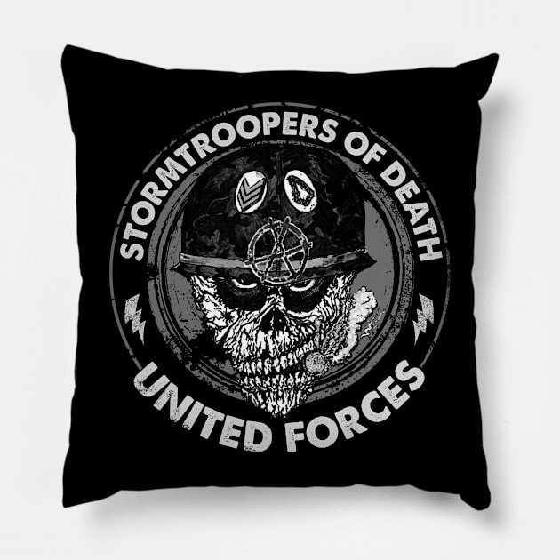 united forces Pillow by burristx