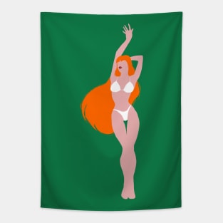 Dancing Redhead Tapestry