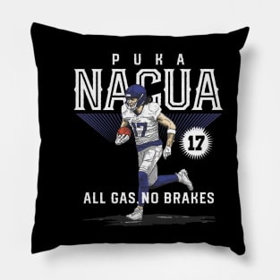 Puka Nacua Los Angeles R All Gas No Brakes Pillow