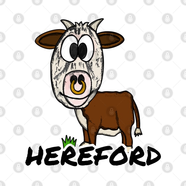 Hereford Cattle Livestock Farmer Texas Herefordshire Funny by doodlerob