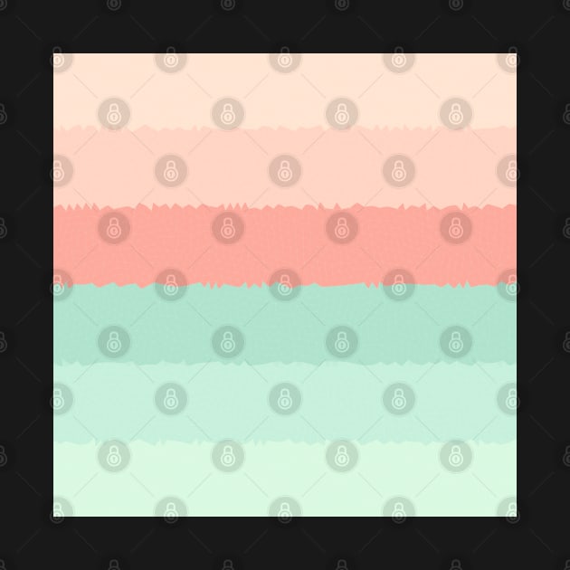 Crystal Lines Of Pastel Orange and Green by Peaceful Space AS