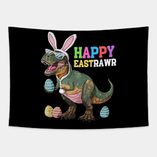 Happy Eastrawr T Rex Easter Bunny Dinosaur Eggs Boys Kids Tapestry