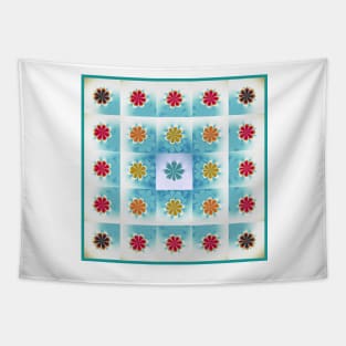 Fractal Daisies Pattern Tapestry