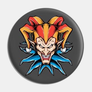 Clown Scary Head Pin