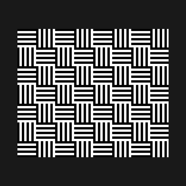 Black and White Geometric Lines by timegraf