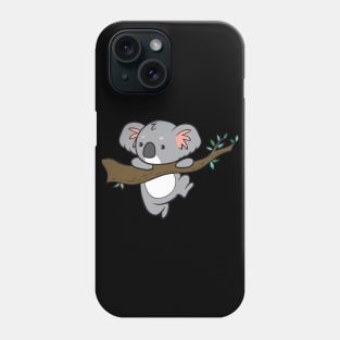 Koala - hanging on tree Phone Case