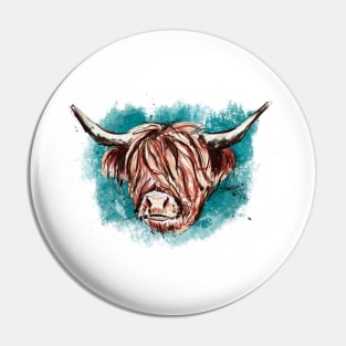 Highland Cow Pin