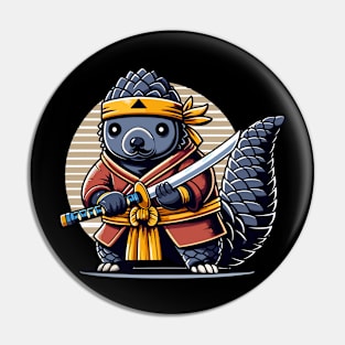 Pangolin Ninja Warrior Pin