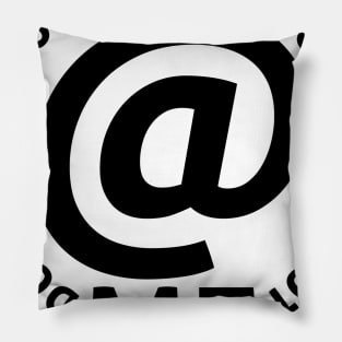 do not at me (black text) Pillow