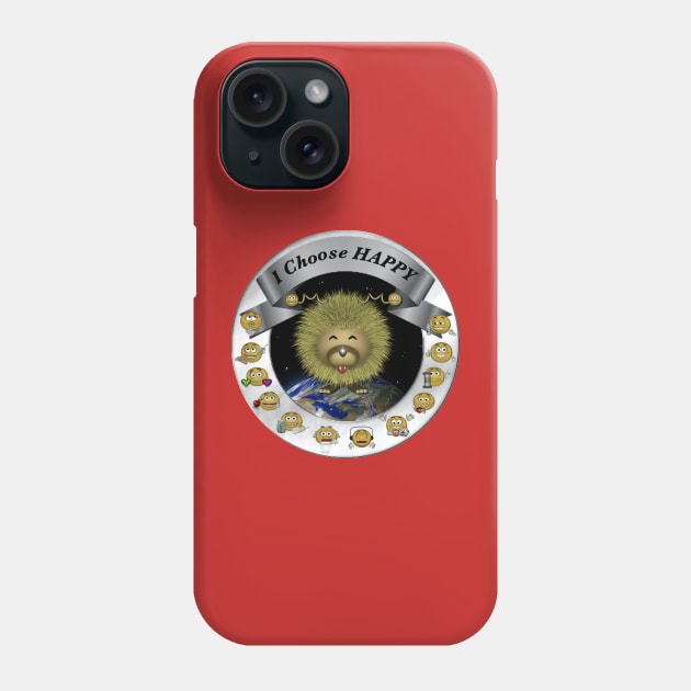 I Choose Happy With Moodzie - Red Phone Case by More Than Charms