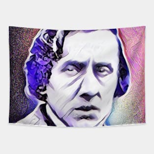 Frédéric Chopin Pink Portrait | Frédéric Chopin Artwork 7 Tapestry