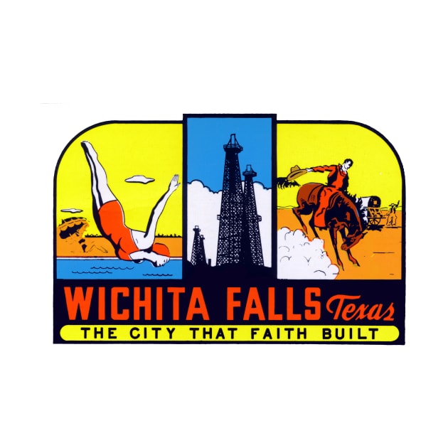 Vintage Wichita Falls Texas by historicimage