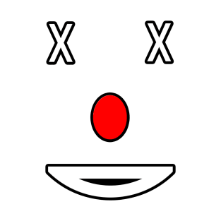 Clownface Emoji Design T-Shirt