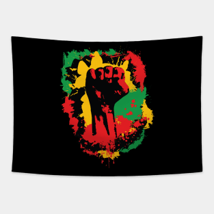 Black Power Fist Tapestry