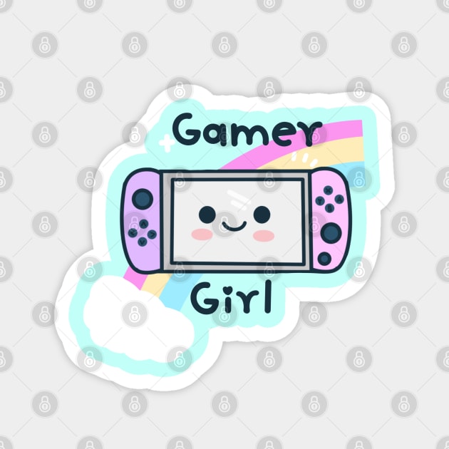 Kawaii Gamer Girl Magnet by Miaufu&Friends