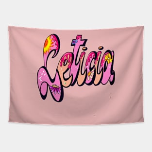 Leticia in pink The top 10 best Personalized Custom Name gift ideas for Leticia girls and women Tapestry